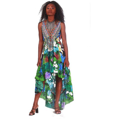 Carmen Floral High And Low Dress